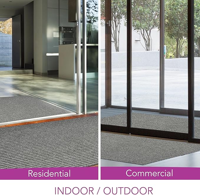 iCustomRug Spartan Weather Warrior Indoor/Outdoor Utility Ribbed Carpet Runner