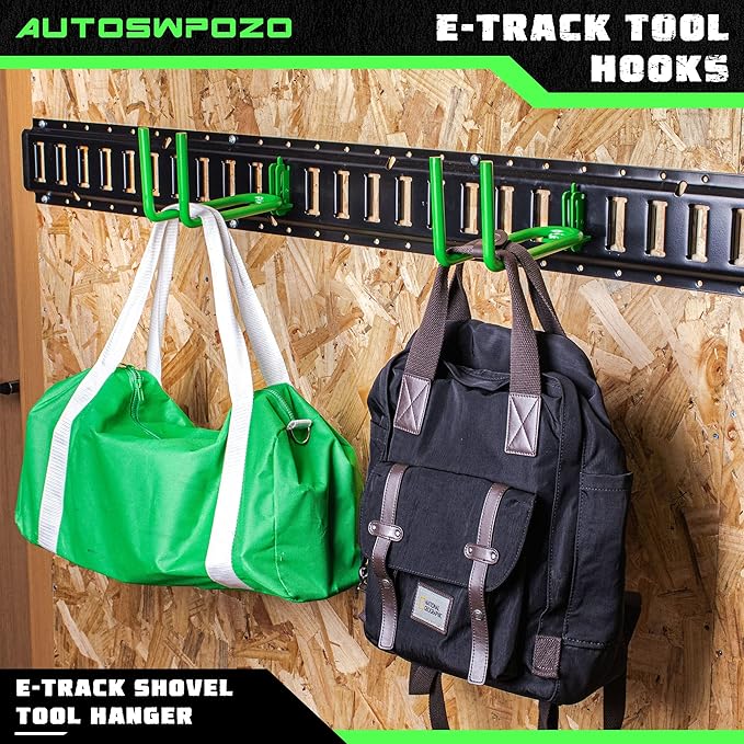 8-Pack E-Track Heavy Duty Shovel/Tool Hanger