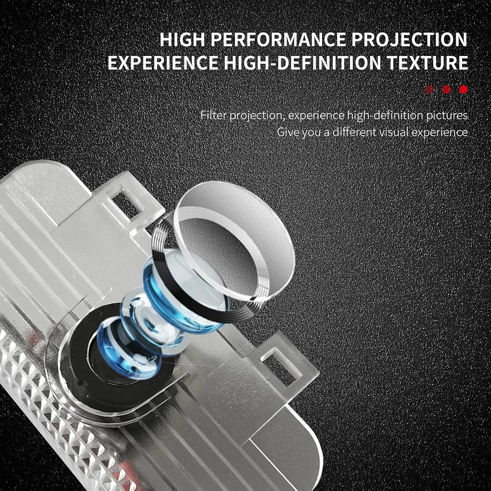 Non-Fading Car Door LED Logo Projector Welcome Lamp Door Light Puddle Lights ...