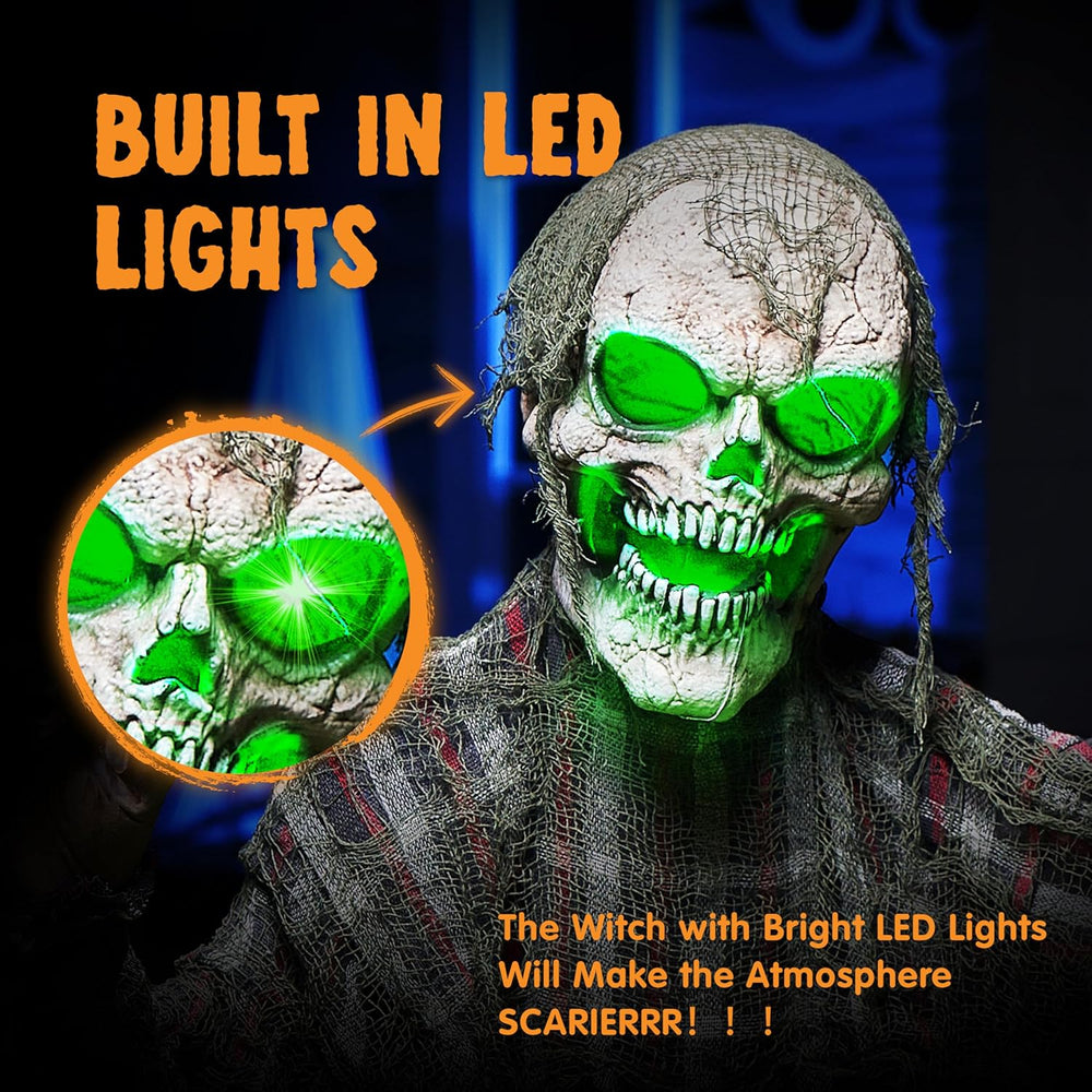 JOYIN Halloween Animatronics Decorations Outdoor, Animated Zombie Groundbreak...