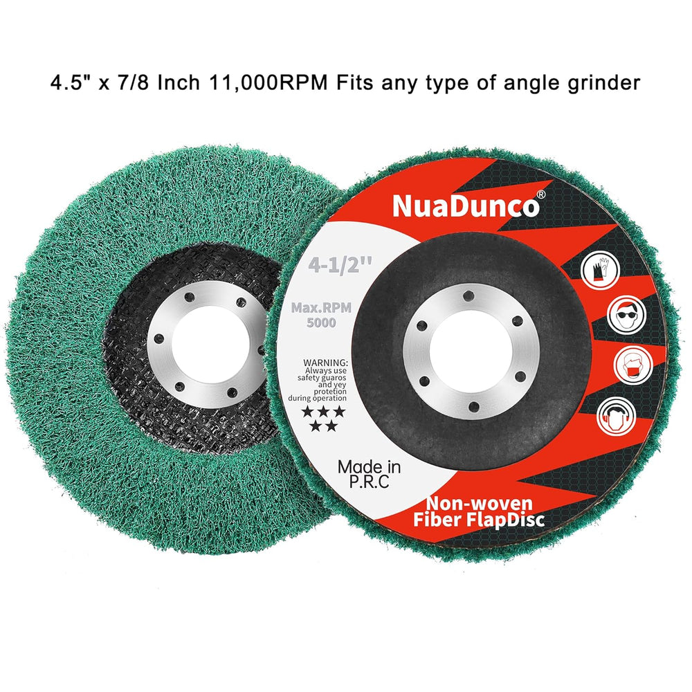 15Pcs 180/320/600 Grit Scour Flap Disc 4-1/2" Polishing for Angle Grinder