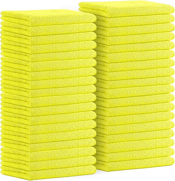 Avalon Towels Microfiber Cleaning Cloths Size 16" x 16", Highly Abs...