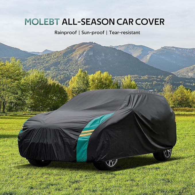 Compact SUV Car Cover Waterproof All Weather, Universal Fit