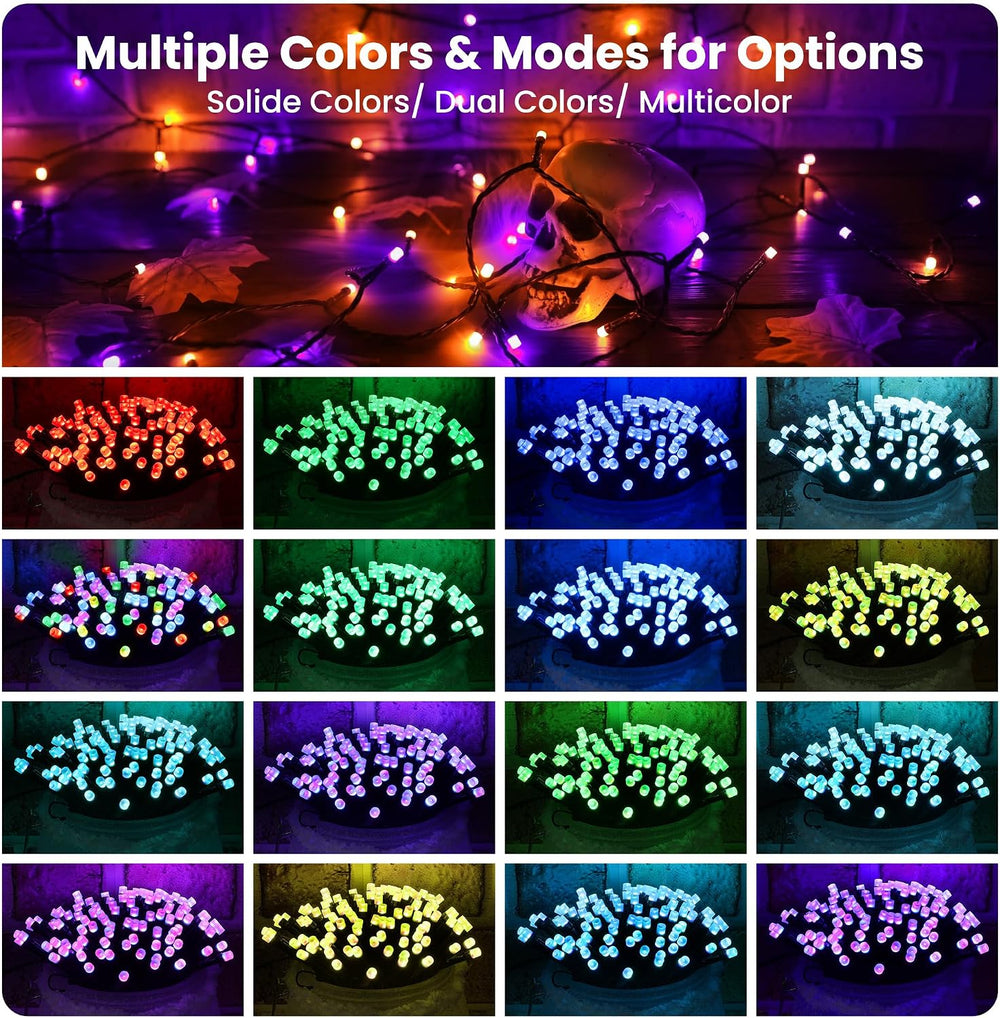 iShabao RGB Color Changing String Lights, 115 FT 300 LED Halloween Lights