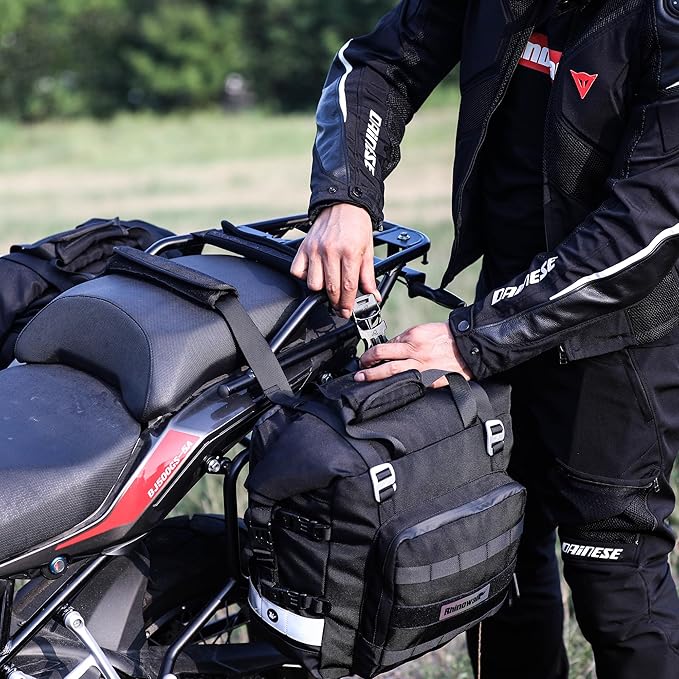 Rhinowalk Waterproof Motorcycle Saddlebags Luggage Bags 20L Quick Release