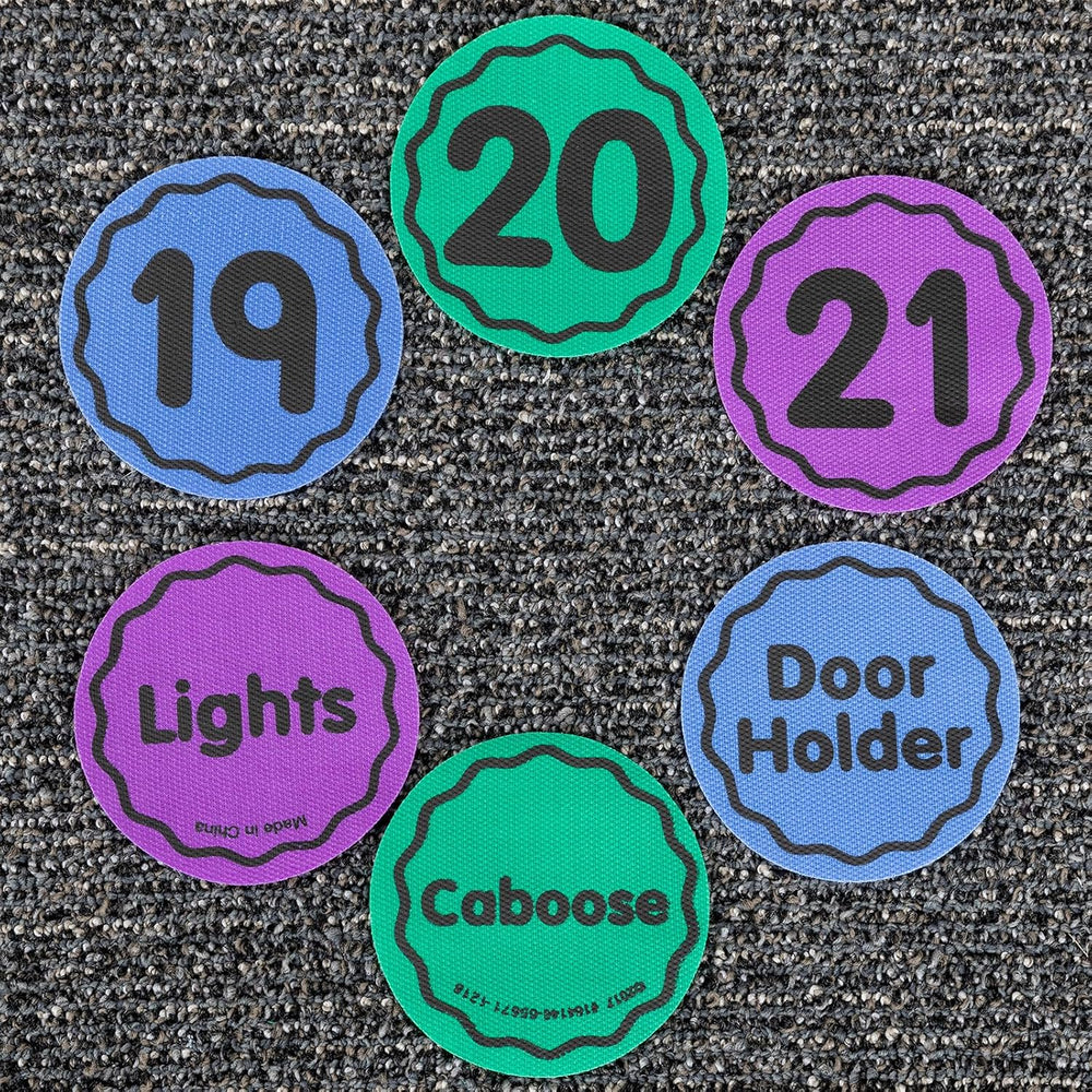 Really Good Stuff Carpet Mark-Its 36 Pack Line-Up Helpers Numbered Spot Marke...