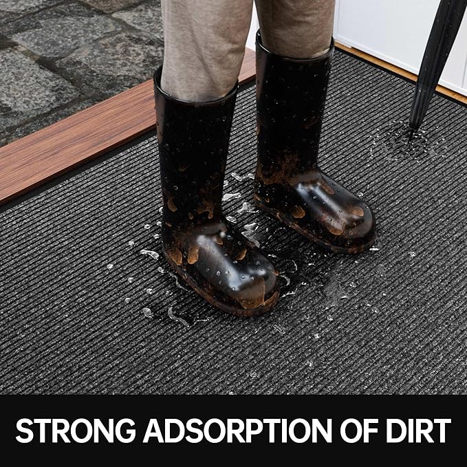 Front Door Mat, Commercial Door Mats Entrance, Low Profile Welcome Mats Non-Slip