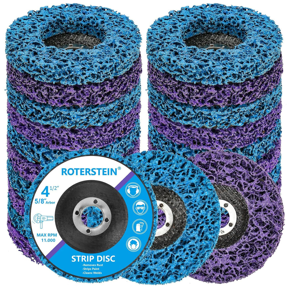 20 Pack Strip Discs Stripping Wheel 4.5 inch for Angle Grinder Clean and Remo...