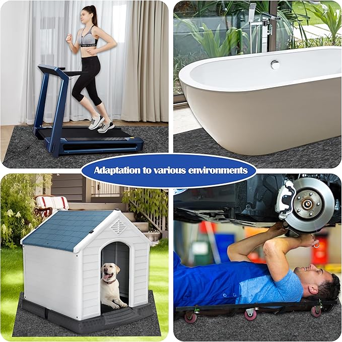 Ogrmar 8.2 x 10.2 FT Outdoor Storage Shed Mat, Waterproof Storage Shed Flooring