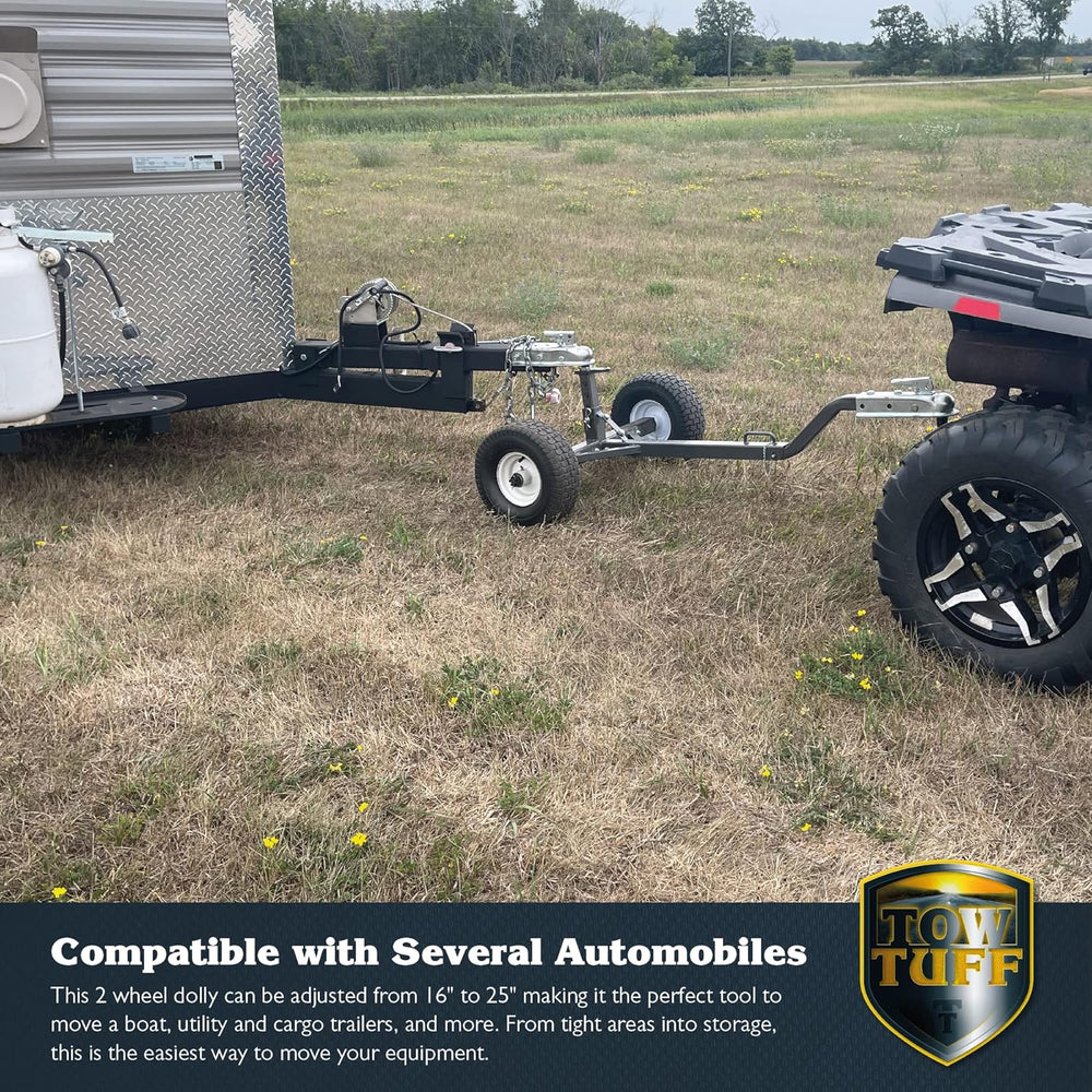 Tow Tuff TMD-800ATV ATV Weight Distributing Adjustable Trailer Dolly , Black,...