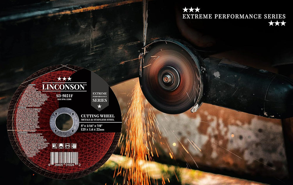 LINCONSON 50 Pack 5 Inch Cut Off Wheel for Metal & Stainless Steel Used O...