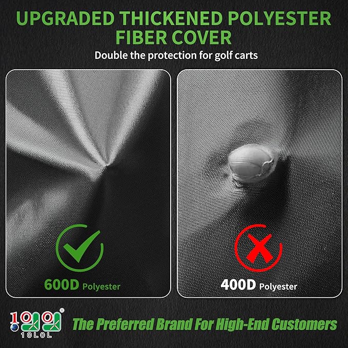 10L0L Heavy Duty Golf Cart Cover