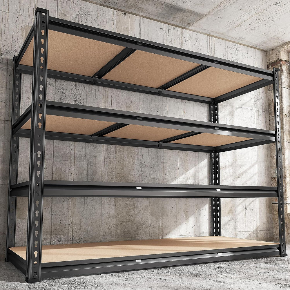 REIBII 48.2" W Garage Shelving, Storage Shelves Load 2600LBS, 4-Tier Adj...