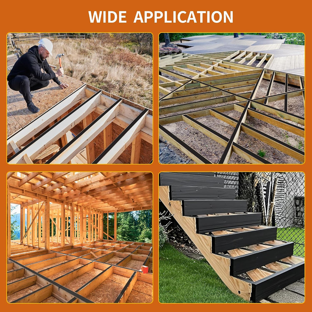 Butyl Joist Tape for Decking 2''×50', 4 Rolls Waterproof Deck Tape