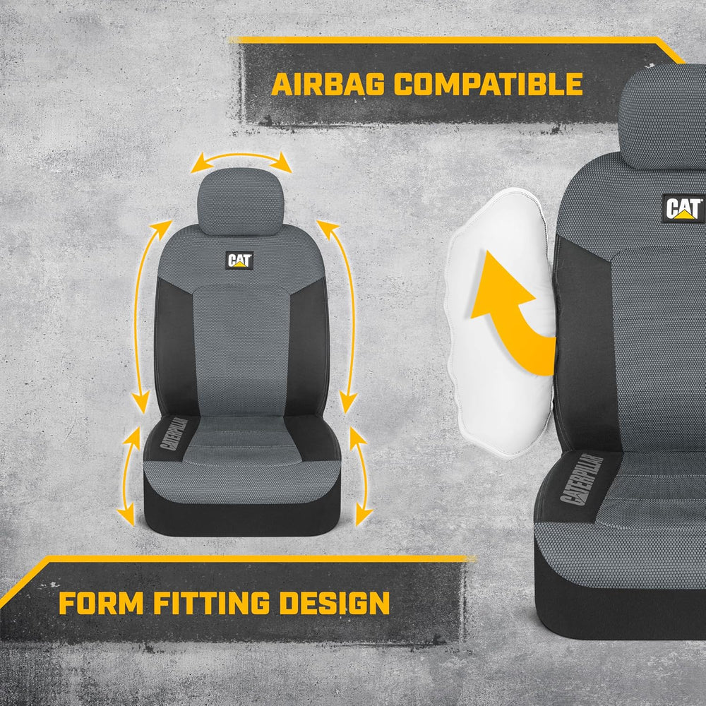 Cat MeshFlex Automotive Seat Covers for Cars Trucks and SUVs – Gray Car Seat ...