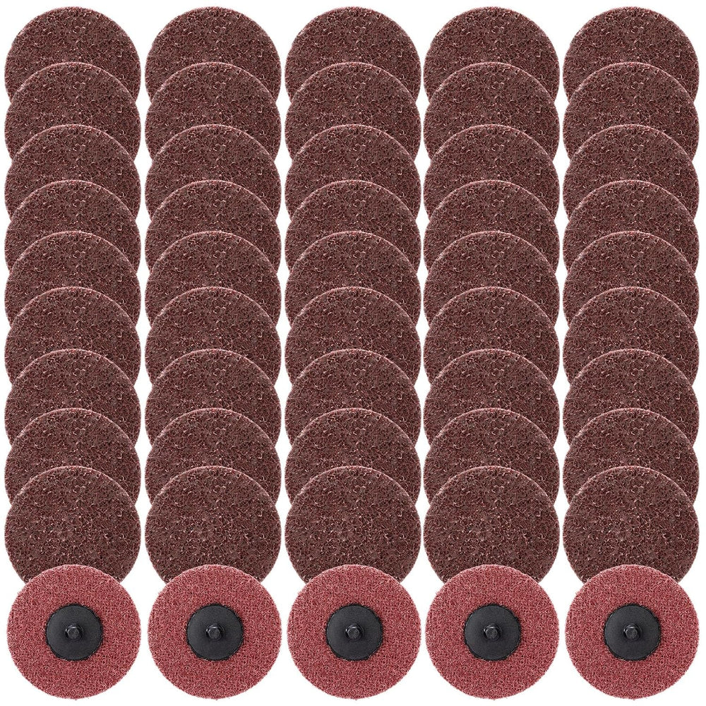 50 Pcs 3 Inch Sanding Discs Red Quick Change Sanding Discs