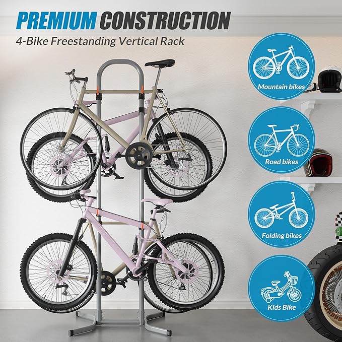 Suchtale 4 Bike Rack, Bicycle Rack, Bike Storage Rack