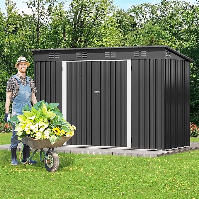 DWVO 9' x 4' Outdoor Storage Shed