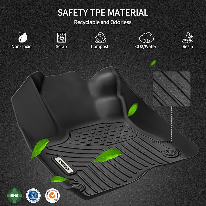 OEDRO Floor Mats Fit for 2010-2017 Chevrolet Equinox/2010-2017 GMC Terrain