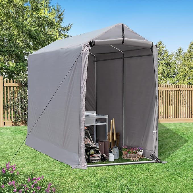 Outdoor Storage Shed 6 x 3Ft Heavy Duty Portable Storage Shelter