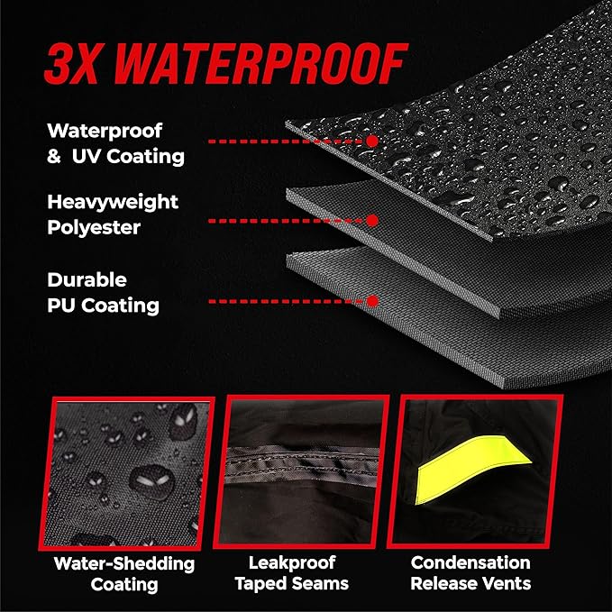 Badass Moto Ultimate Large Adventure Motorcycle Cover Waterproof Outdoor