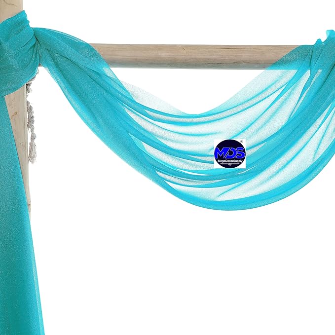 MDS Halloween Chiffon Draping Fabric - 2 Panel, 30" Wide x 30ft Long - S...
