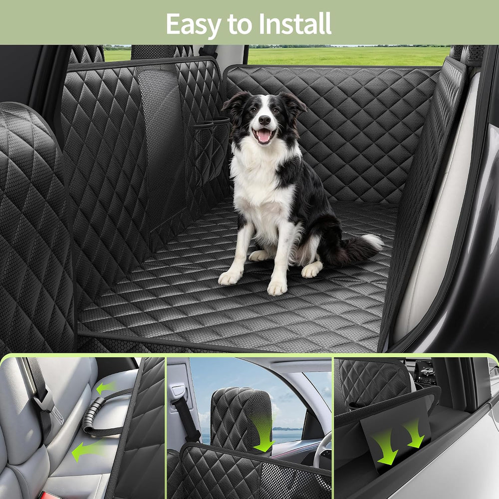 Dog Car Seat Cover for Tesla Model Y, Hard Bottom Back Seat Extender