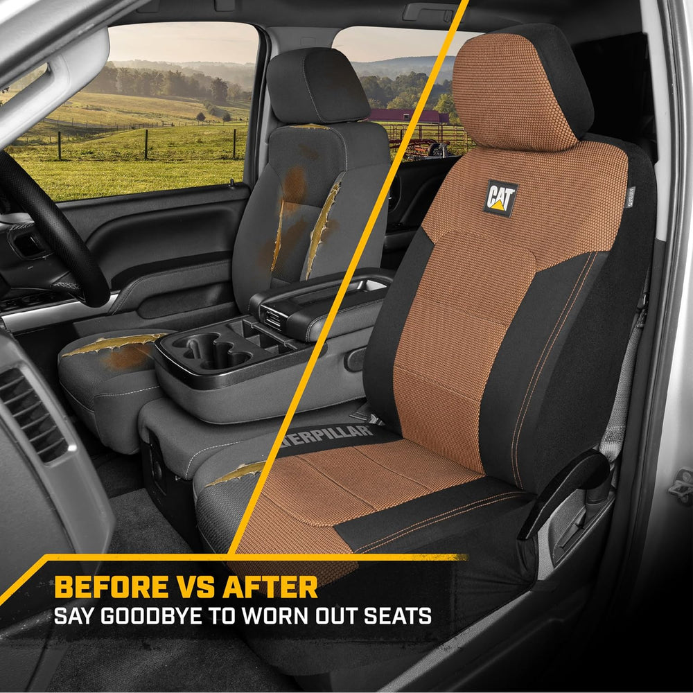 Cat® MeshFlex Automotive Seat Covers for Cars Trucks and SUVs (Set of 2) – Be...