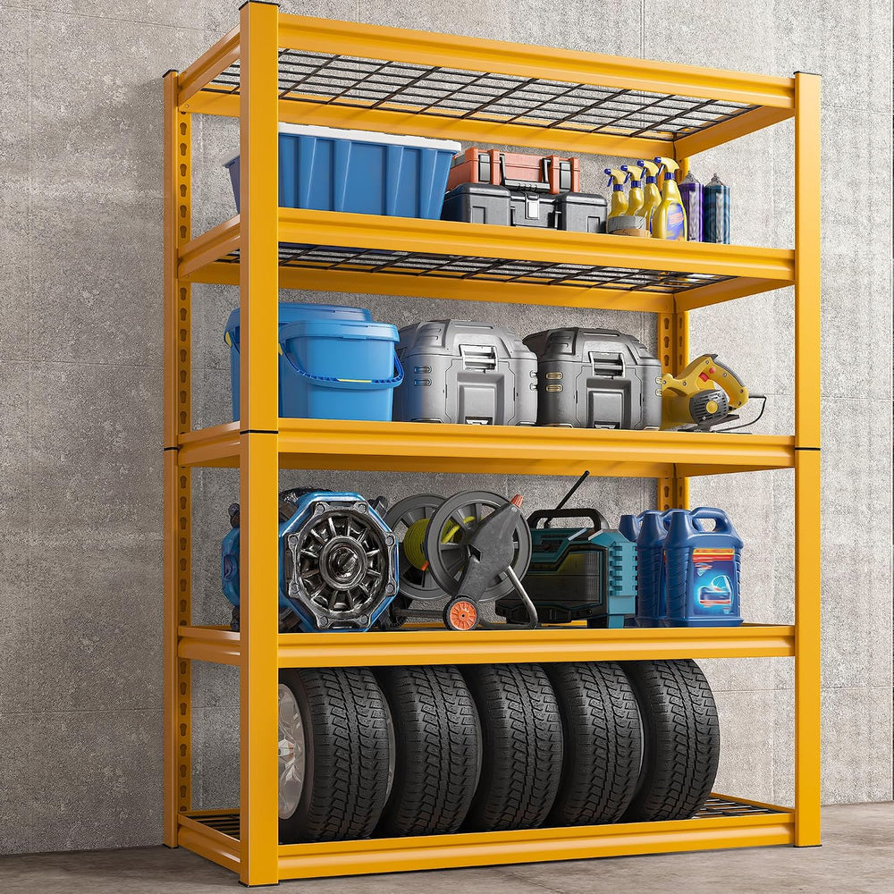 REIBII Storage Shelves 40''W Garage Shelving Heavy Duty Metal Shelvin...