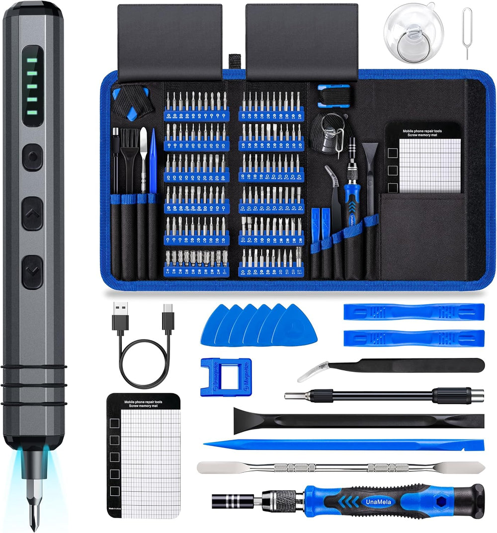 Mini Electric Screwdriver Set 140-IN-1: Small Electric Screwdriver Cordless