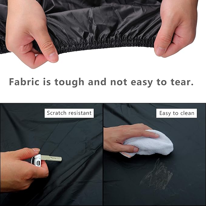 MORNYRAY Waterproof Car Cover All Weather Snowproof UV Protection Windproof