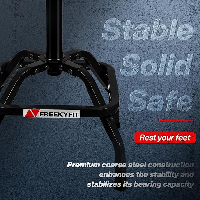 Garage Stool, Adjustable Height Swivel Work Mechanic Shop Stool