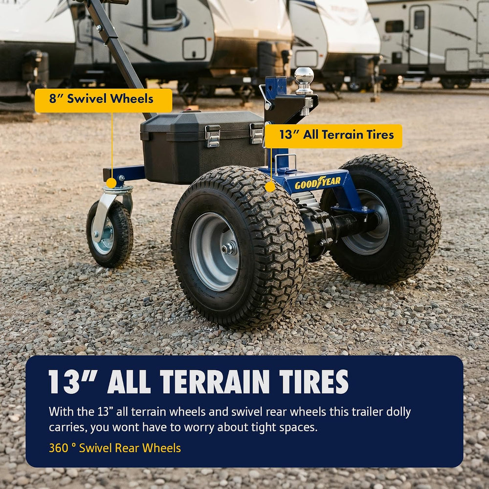 Goodyear 3600LBS Electric Trailer Dolly 2'' Ball Hitch Max Tongue Wt....