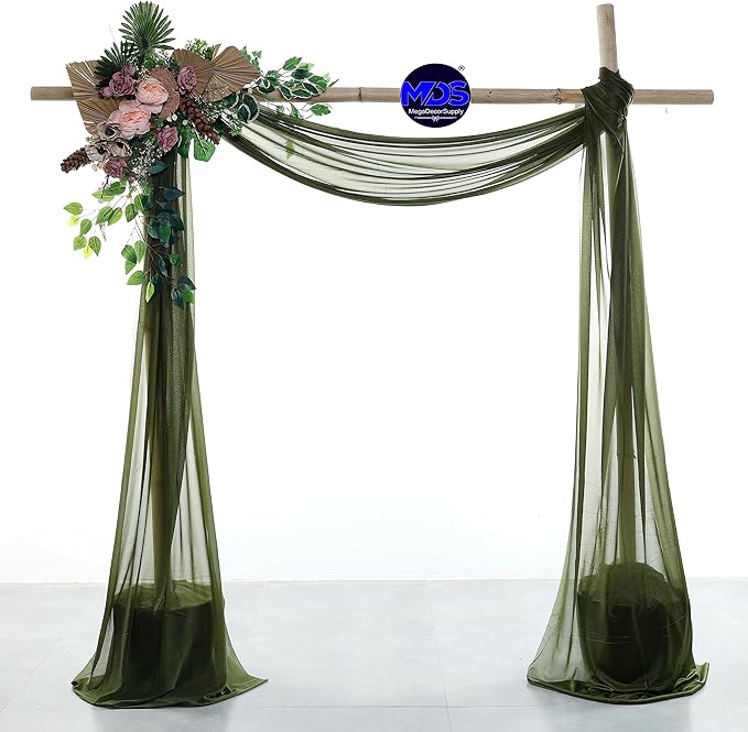 MDS Halloween Chiffon Draping Fabric - 1 Panel, 30" Wide x 50ft Long - S...