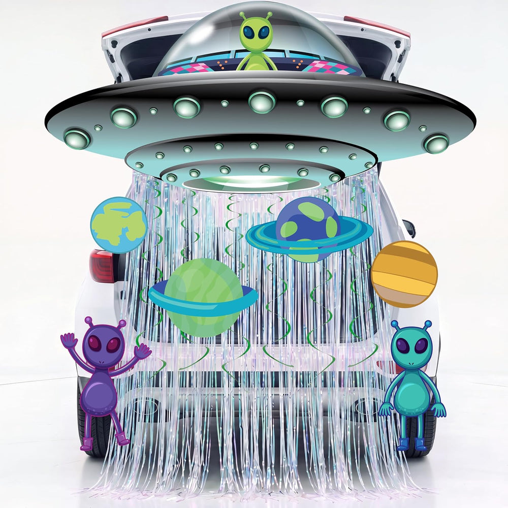 JOYIN Halloween UFO Aliens Trunk Or Treat Car Decorations Kit for SUV Outdoor...