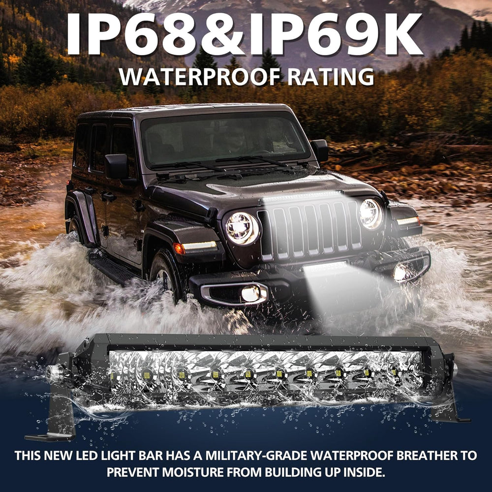 4WDKING Slim LED Light Bar 22 Inch Spot Flood Beam for Cars Trucks ATV UTV