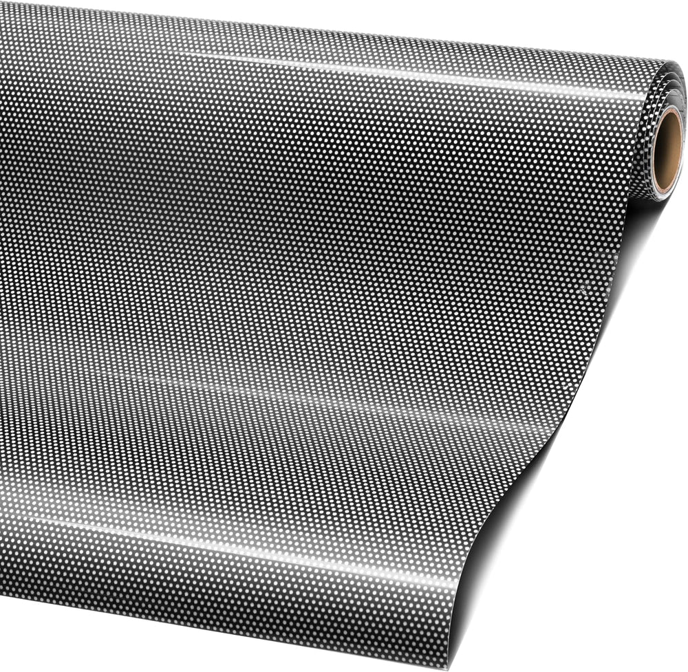 VViViD One-Way Perforated Black Vinyl Privacy Window Film Adhesive Glass Wrap...