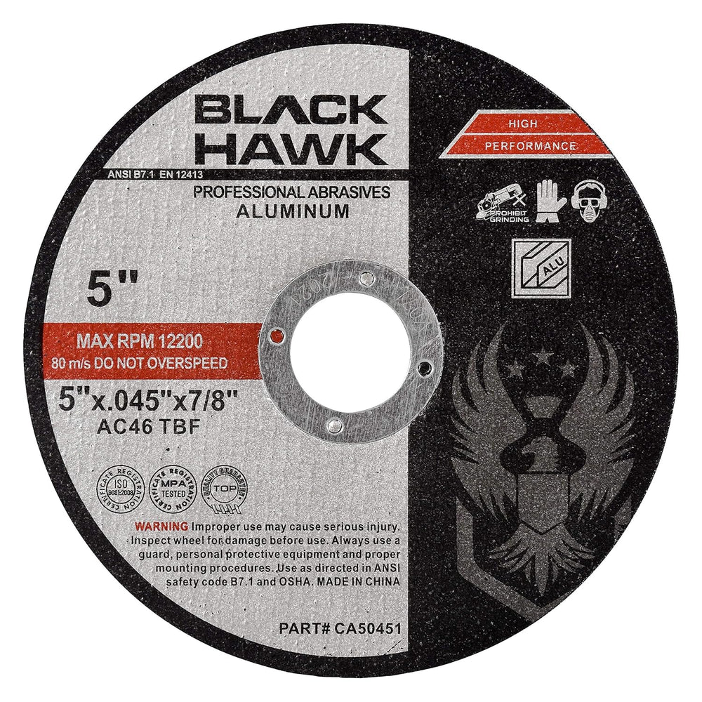 BHA 5 Inch Cut Off Wheels for Aluminum, Non Loading - 25 Pack