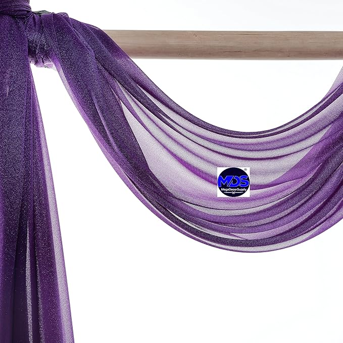 MDS Halloween Chiffon Draping Fabric - 1 Panel, 30" Wide x 50ft Long - S...