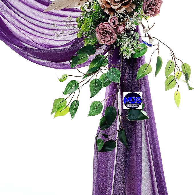 MDS Halloween Chiffon Draping Fabric - 2 Panel, 30" Wide x 50ft Long - S...
