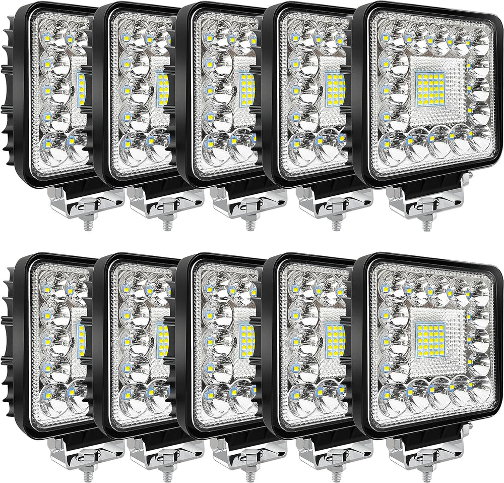 LED Tractor Work Lights, Off Road LED Pod Lights 4 Inch 240W 20000lm 12V 24V ...