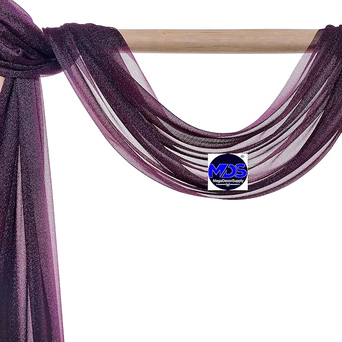 MDS Halloween Chiffon Draping Fabric - 2 Panel, 30" Wide x 50ft Long - S...