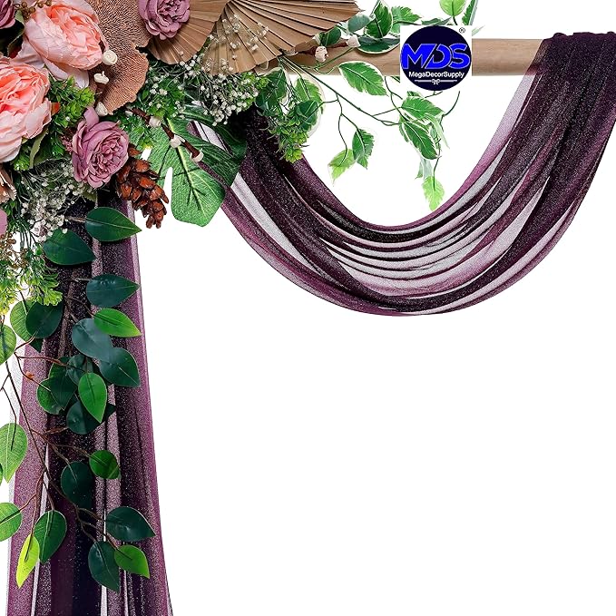 MDS Halloween Chiffon Draping Fabric - 2 Panel, 30" Wide x 100ft Long - ...