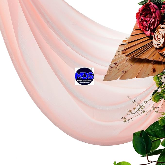 MDS Halloween Chiffon Draping Fabric - 2 Panel, 30" Wide x 50ft Long - S...